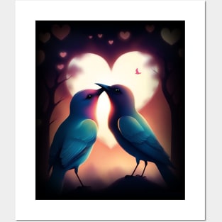 Bird Heart - Birding Bird Watching Birder Bird Watcher Posters and Art